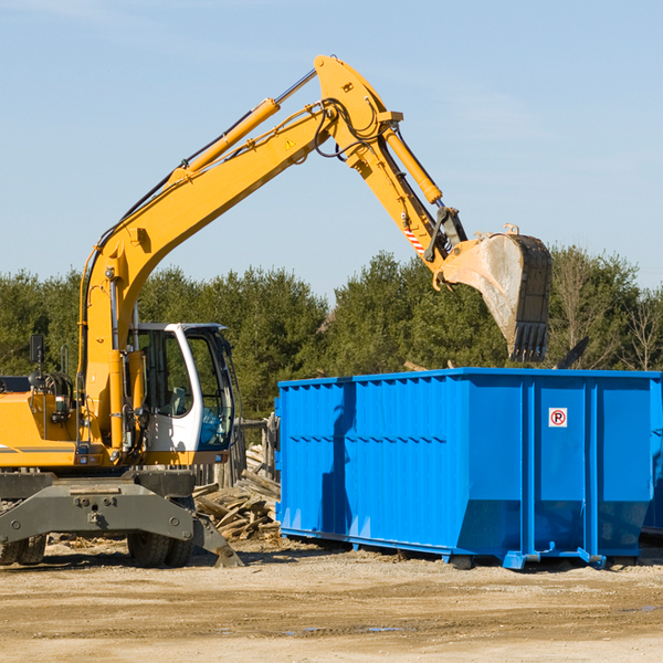 what size residential dumpster rentals are available in Thompson CT